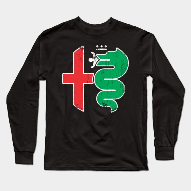 red green alfa romeo Long Sleeve T-Shirt by creatororojackson